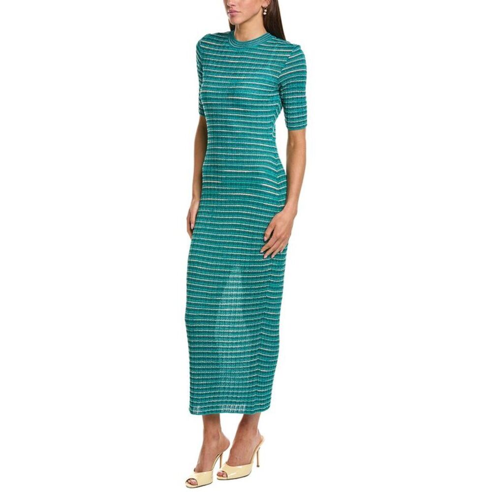 M Missoni Womens  Abito Lungo Midi Dress, Green